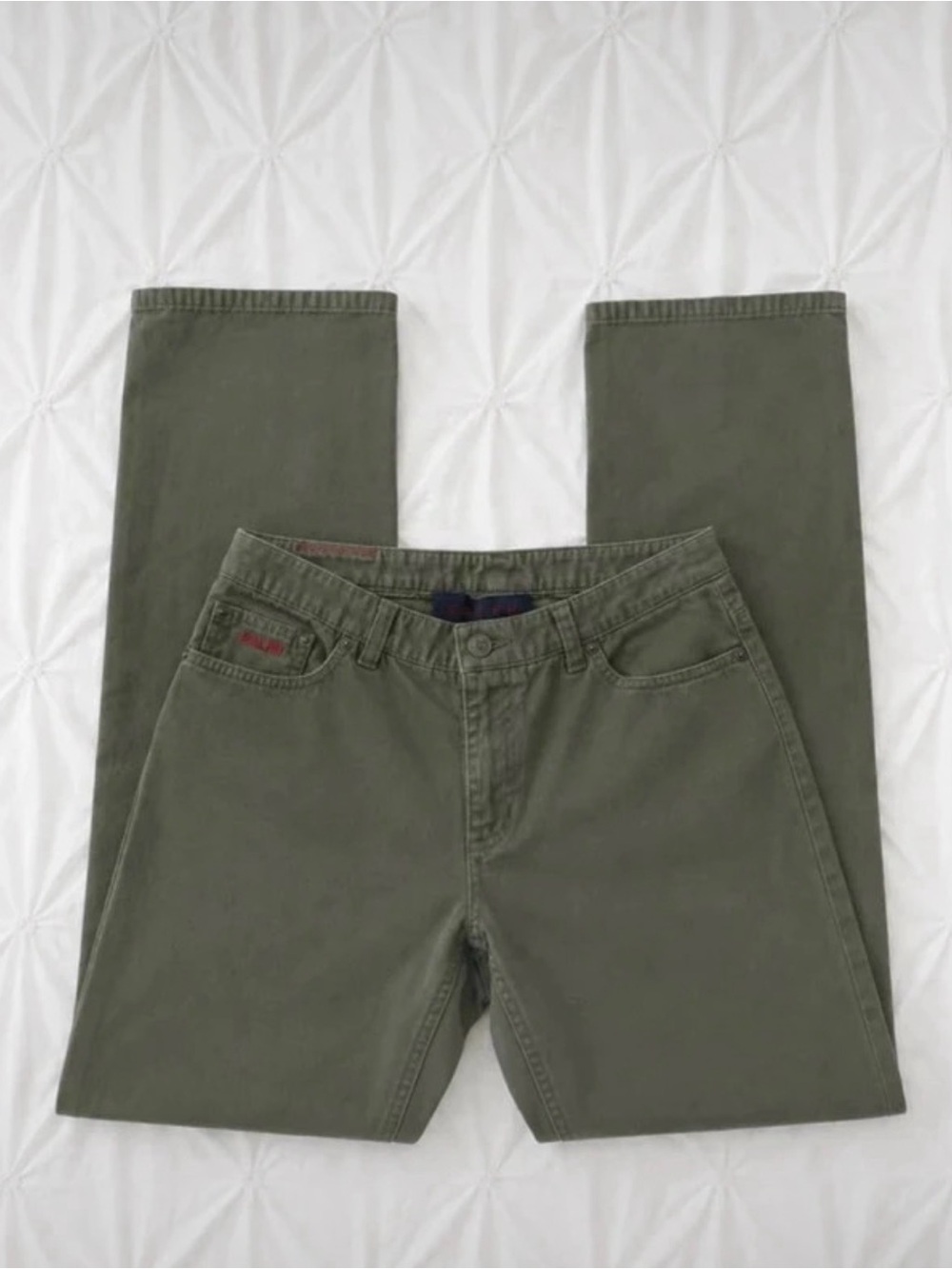 Vintage Ralph Lauren Olive Green classic y2k low rise flare